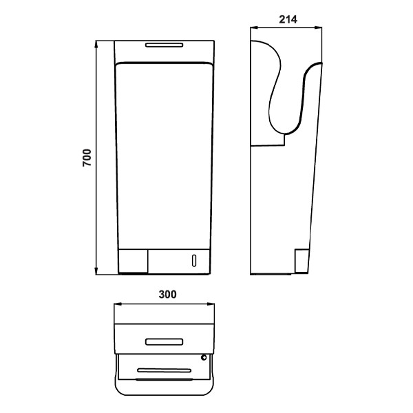 kích thước TT Hafele HH700 983.64.004