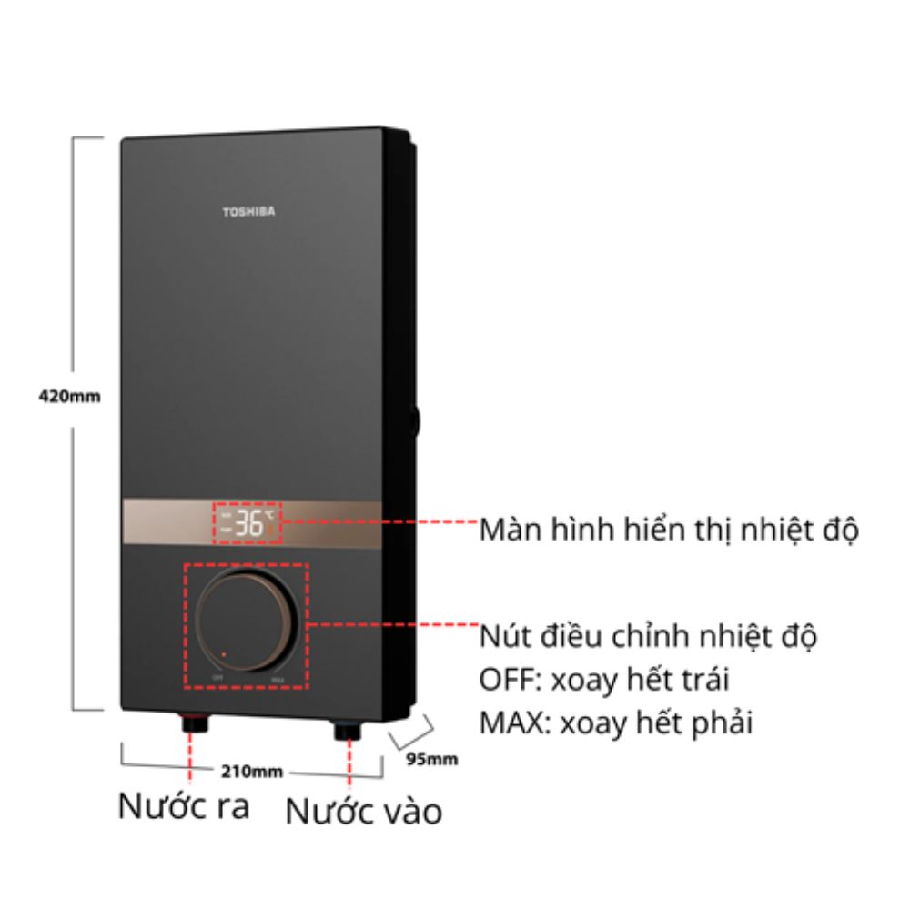 Kích thước máy Toshiba TWH-45EMCPVN(K)-CB