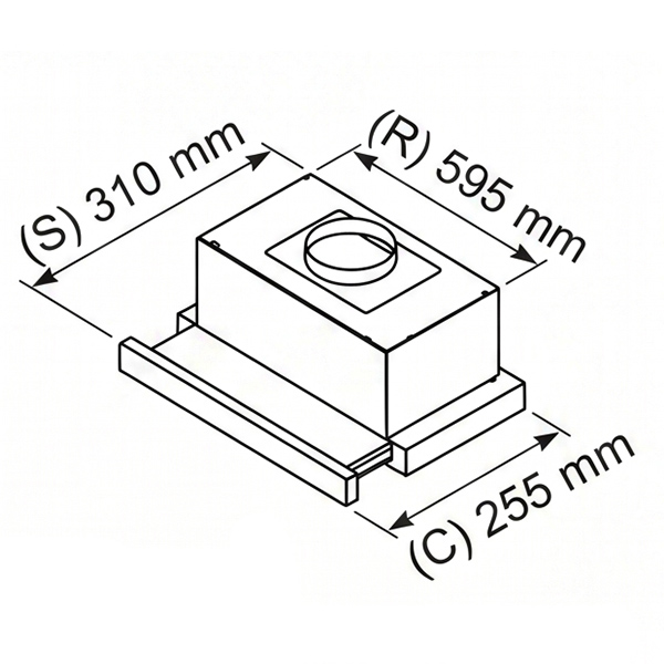 kích thước Panasonic FV-UX6AEBYUE