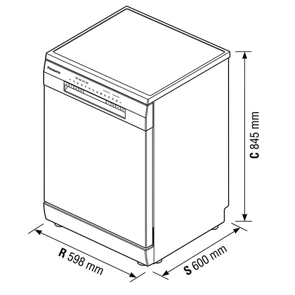 kích thước Panasonic NP-6V4MUEVN