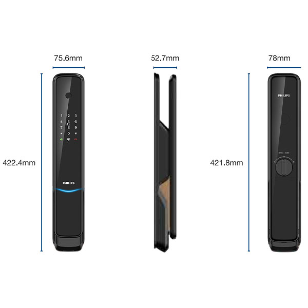 kích thước Philips 9300 - đen