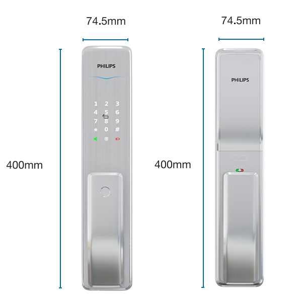 kích thước Philips Alpha - Bạc