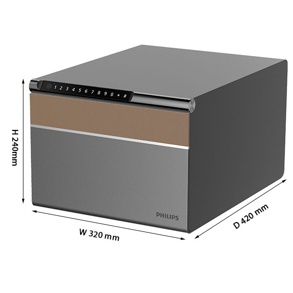 kích thước Philips SBX102 - Xám