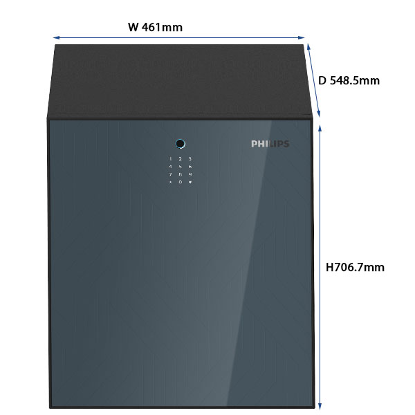 kích thước Philips SBX501-7C0 - Xanh