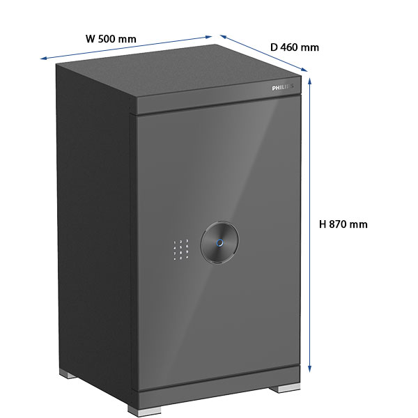 kích thước Philips SBX602-8CU - Xám