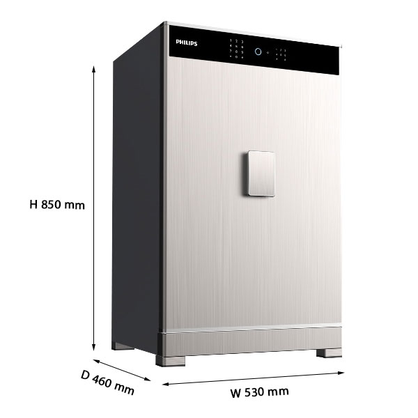 kích thước Philips SBX701-8B0 - Xám