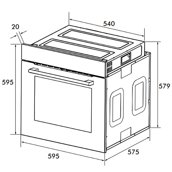 kích thước máy Kocher KOEU-71S14F