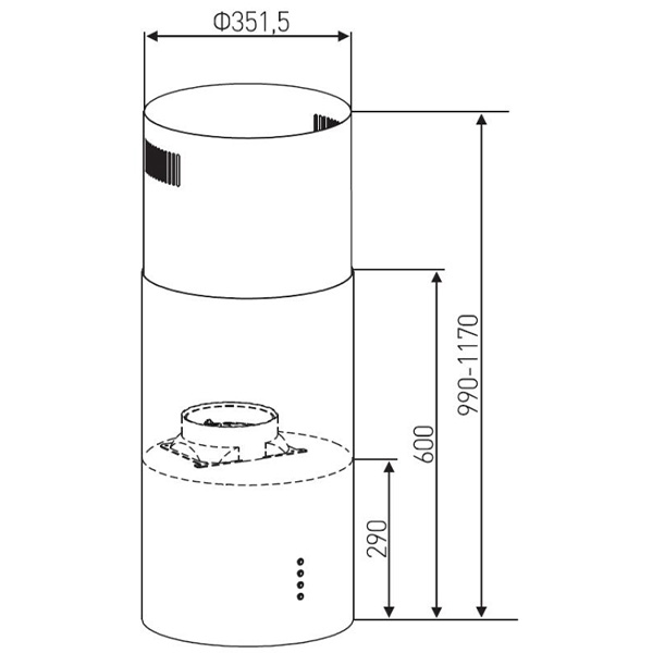 kích thước Kocher SERENA CXW-188 BL