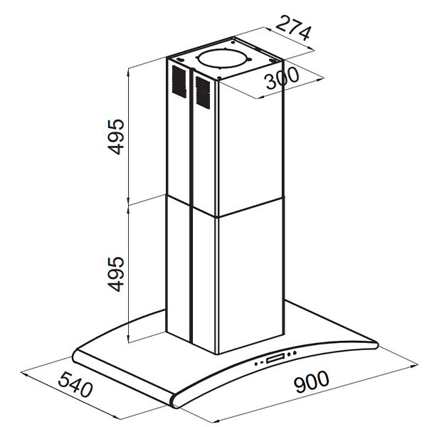 Kích thước Kocher SERENA CXW-188 CRV