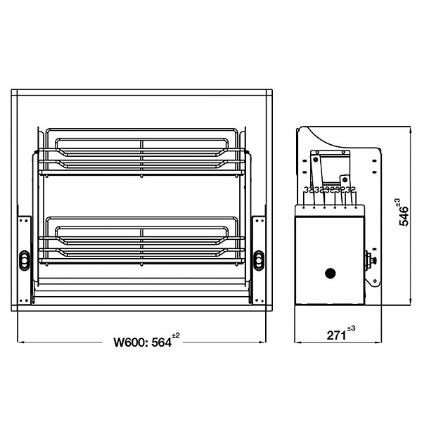 kích thước ngang Hafele 504.76.508