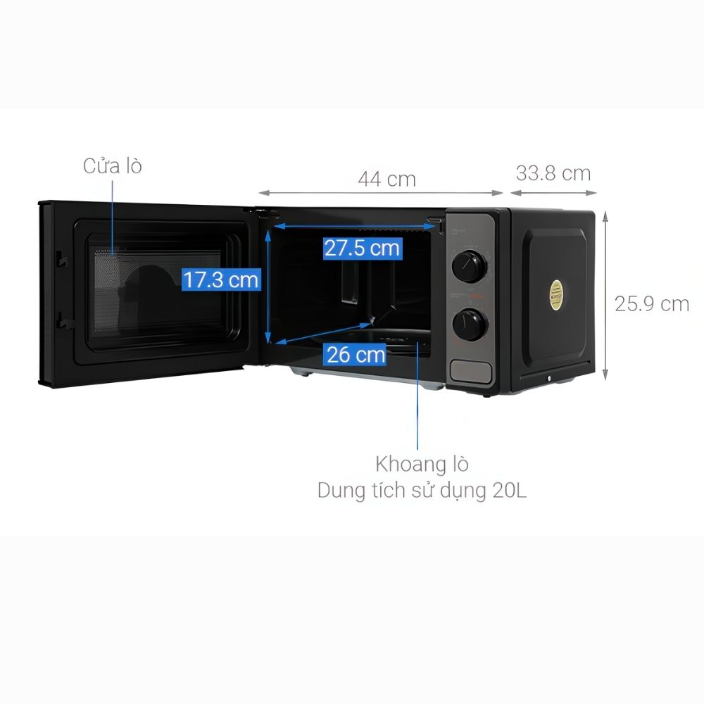 Kích thước Toshiba MM2-MG20PE(BM)VN