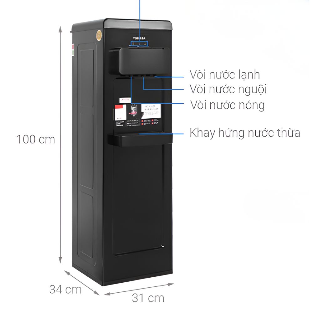 Kích thước Toshiba RWF-W1664TV(K1)