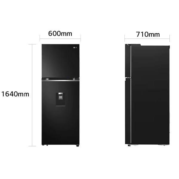 kích thước Tủ Lạnh Ngăn Đá Trên LG GN-D312BL