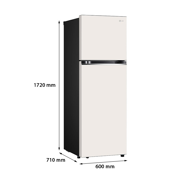 kích thước Tủ Lạnh Ngăn Đá Trên LG GN-B332BG