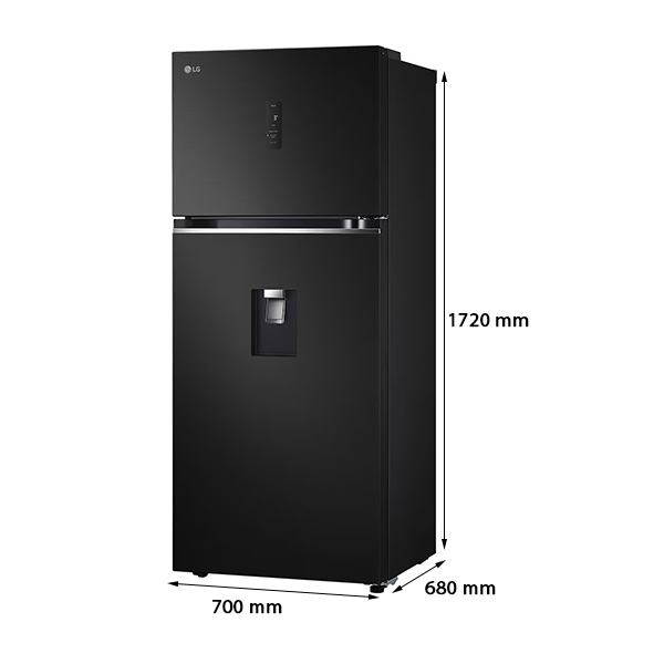 Kích thước Tủ Lạnh Ngăn Đá Trên LG GN-D372BLA