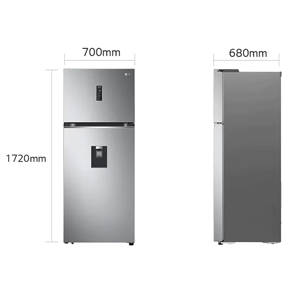 Kích thước Tủ Lạnh Ngăn Đá Trên LG GN-D372PS