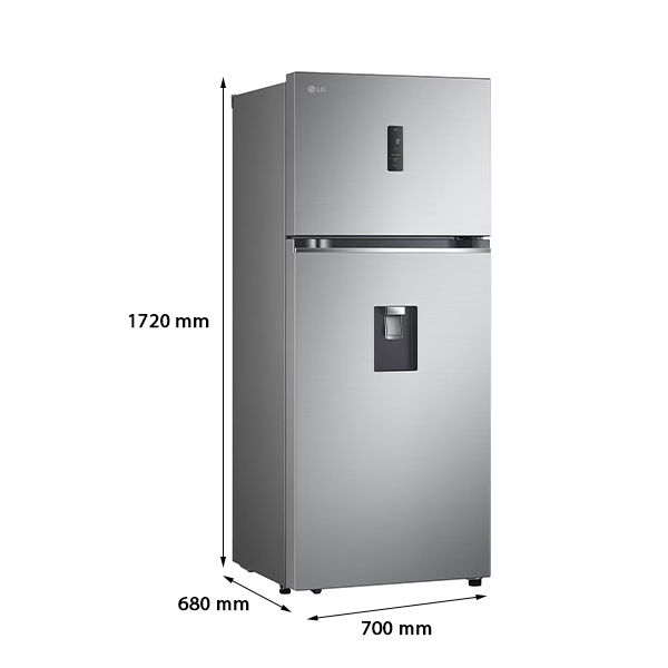 Kích thước Tủ Lạnh Ngăn Đá Trên	LG GN-D372PSA
