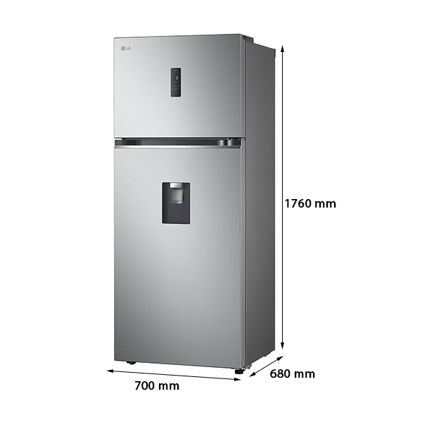 Kích thước Tủ Lạnh Ngăn Đá Trên LG GN-D392PSA