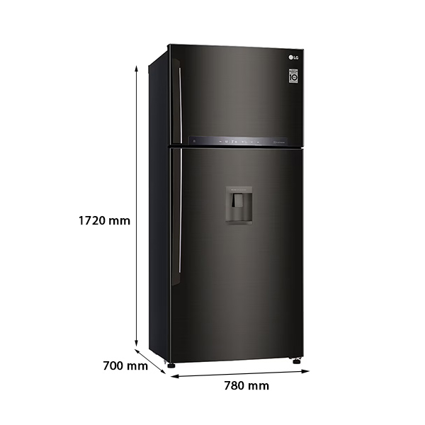 Kích thước Tủ Lạnh Ngăn Đá Trên LG GN-D602BLI