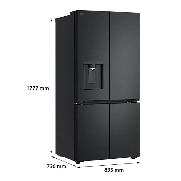 Kích thước tủ lạnh LG LFD58BLMA