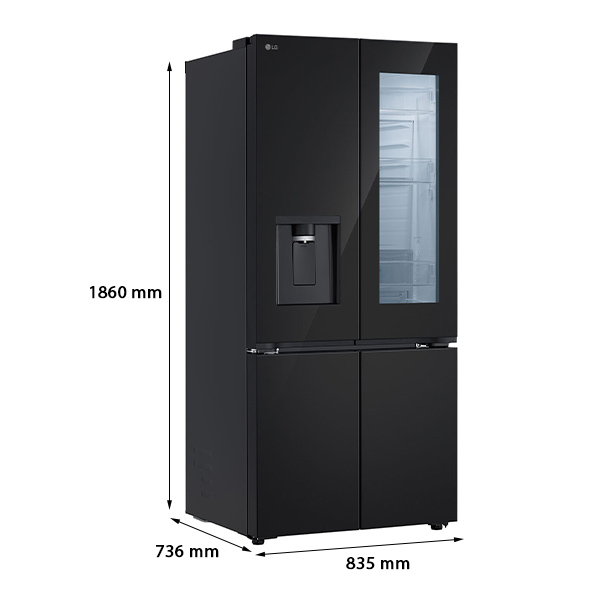 Kích thước tủ lạnh LG  LFD61BLGAI