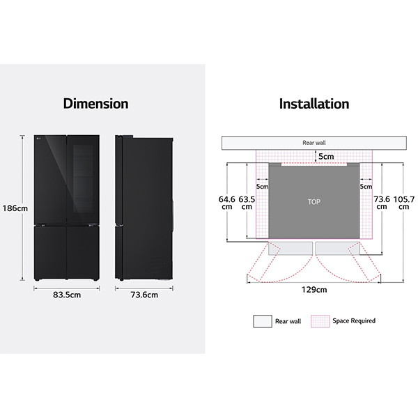 kích thước LG LFB61BLGAI