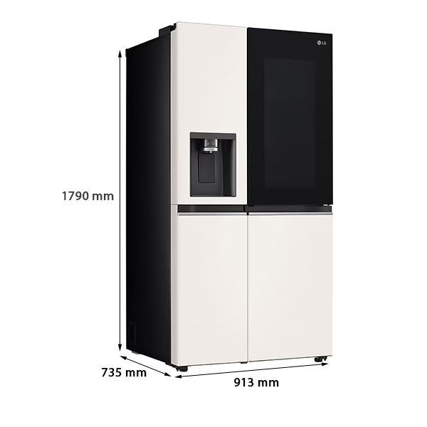 kích thước LG GR-X257BG