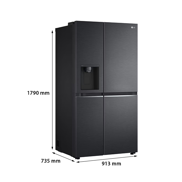 kích thước LG GR-D257WB