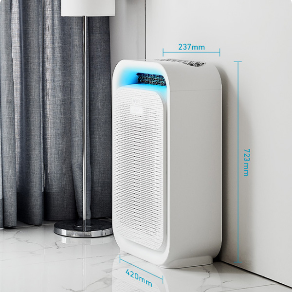 kích thước Máy lọc không khí Wells Jet Blue