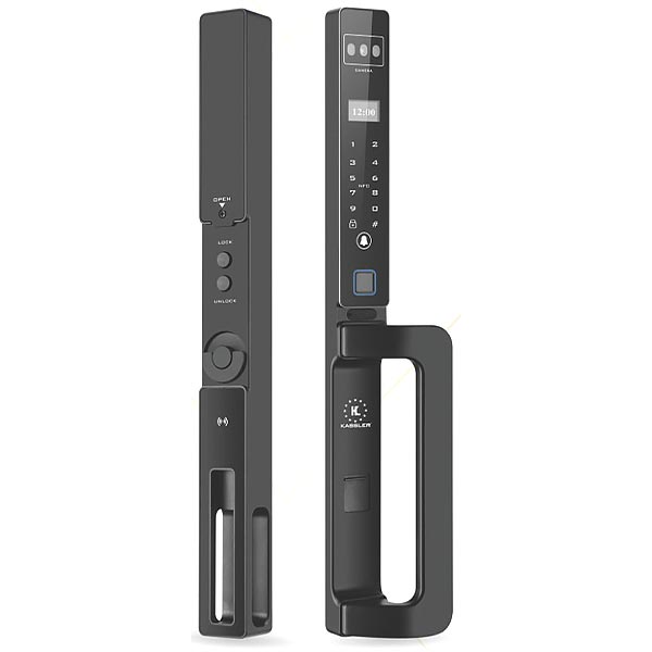 Khóa cửa nhôm Kassler KL-599 CNC-01 Black App