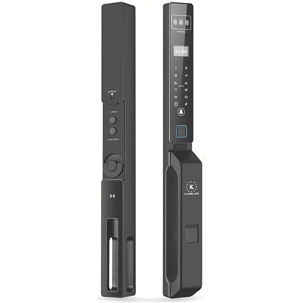 Khóa cửa nhôm Kassler KL-599 CNC-02 Black App
