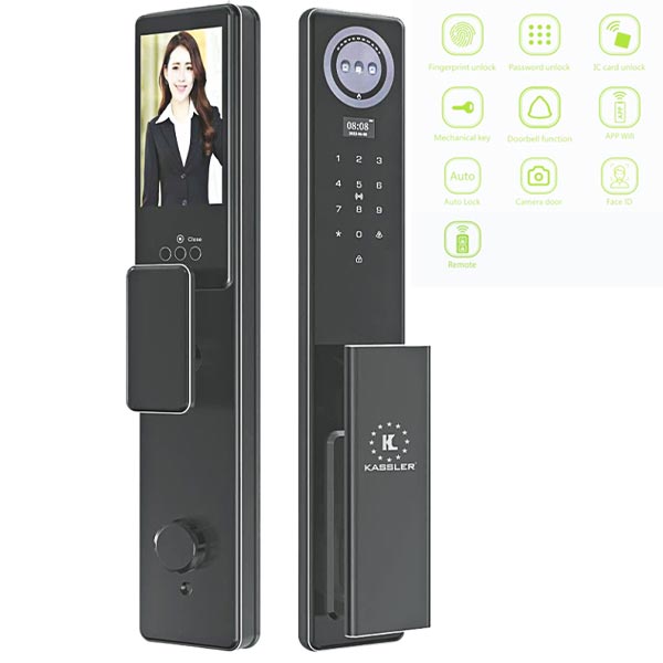 Khóa điện tử Kassler KL-868 CNC Black App Remote