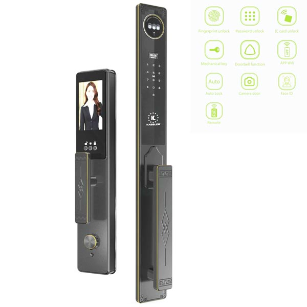 Khóa điện tử Kassler KL-968 CNC Black App Remote