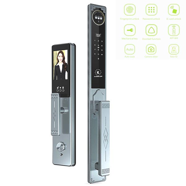 Khóa điện tử Kassler KL-968 CNC Blue Grey App