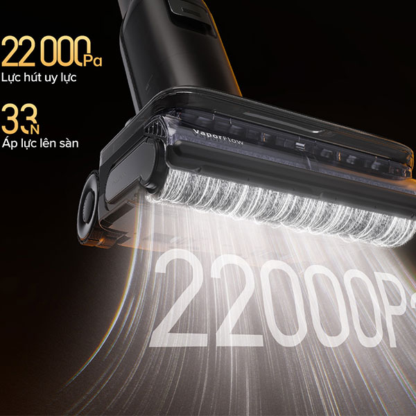 lực hút 22k Pa Roborock F25 Ultra