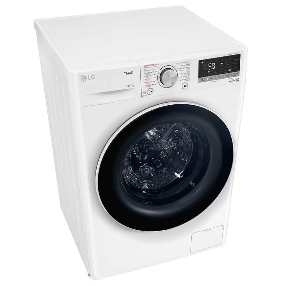 mặt nghiêng Máy giặt sấy LG FV1411D4W