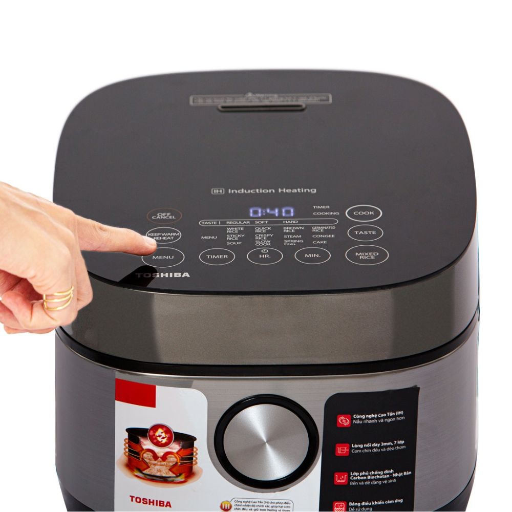 Mặt trên Toshiba RC-18IP1PV