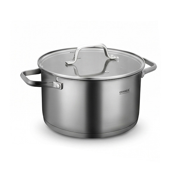 Nồi lớn Bộ nồi chảo inox Grandx GX605 Noble