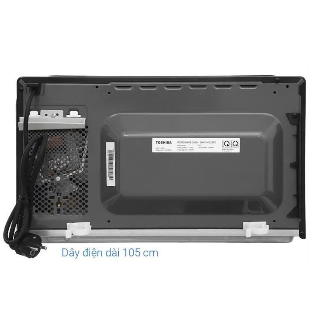 Phía sau Toshiba MW3-MG25PE(BK)