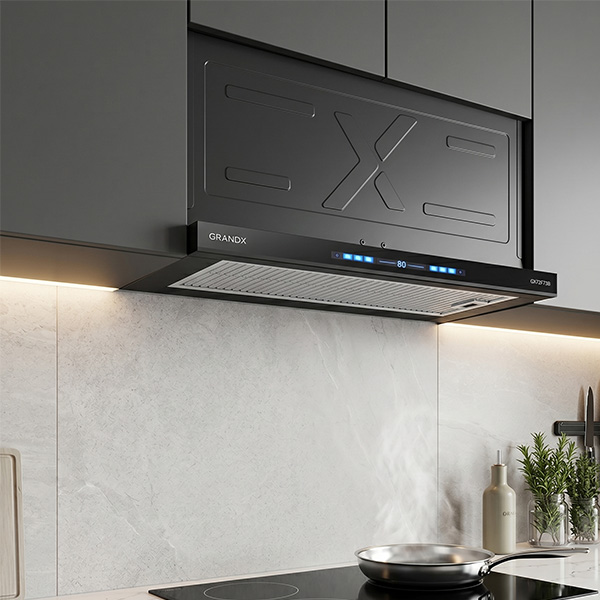 Phối cảnh Hút mùi âm tủ Grandx GX H70F75B
