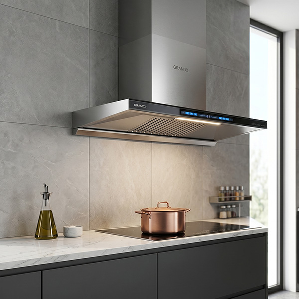 Phối cảnh Hút mùi áp tường Grandx GX H70T81B