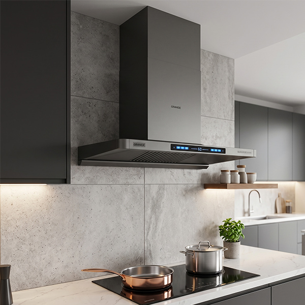 Phối cảnh Máy mùi áp tường Grandx GX H70T82Pro