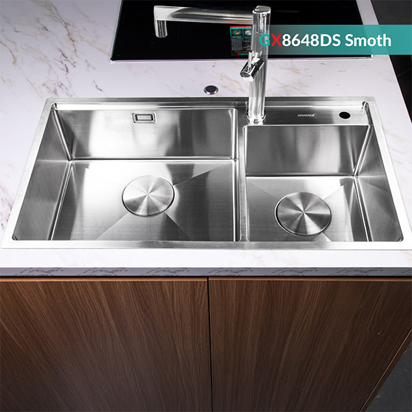 Phối cảnh Chậu rửa chén Handmade Grandx GX8648DS
