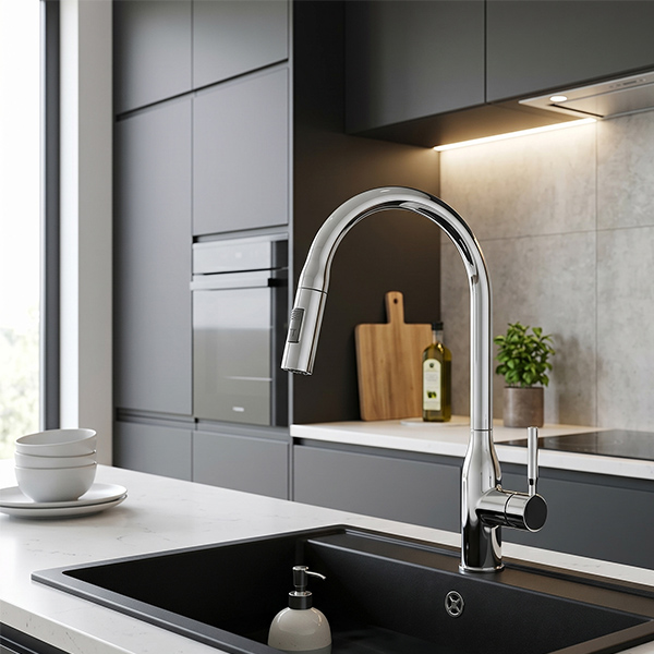 Phối cảnh Vòi rửa chén GrandX GXF16 Pro
