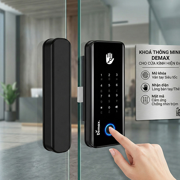 Phối cảnh Demax EL800G BL TTLOCK App Remote