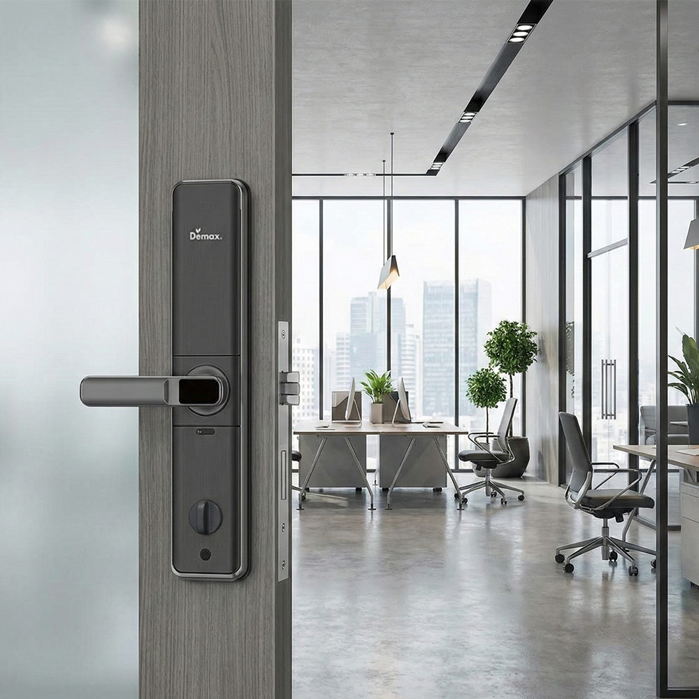 phối cảnh Khóa điện tử Demax EL-C68 BL