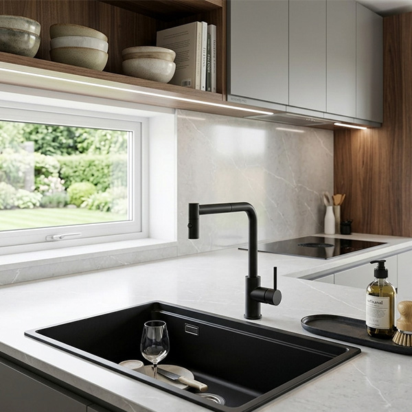 Phối cảnh Chậu rửa bát Kluger KG7644FB Basic