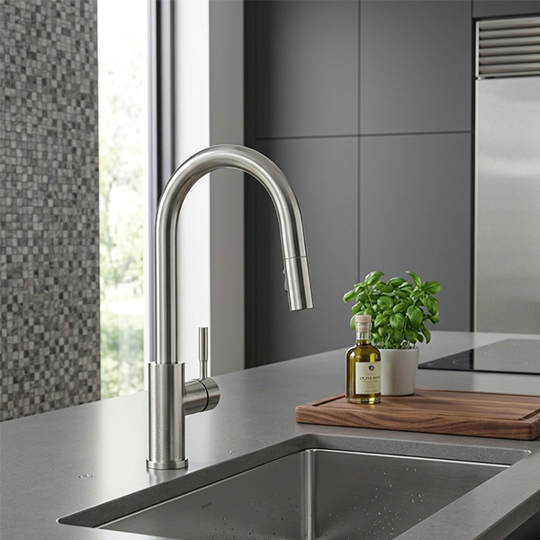 Phối cảnh Vòi rửa chén Kluger KLF0031SC
