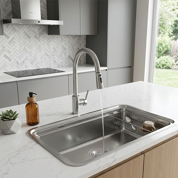 Phối cảnh Chậu rửa bát Kluger OMI Series KO7847FS Plus