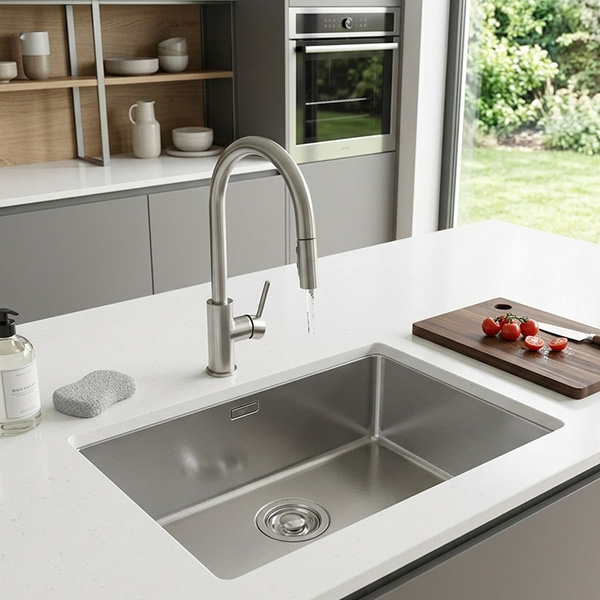 Phối cảnh Chậu rửa bát Kluger CUBE Series KU6045FS Basic